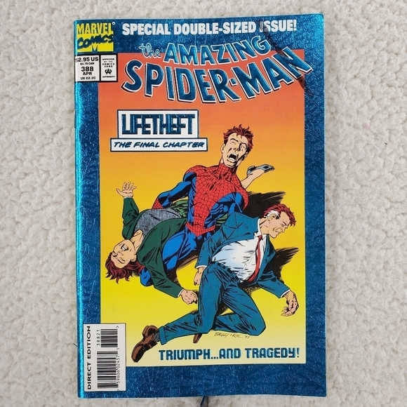 Marvel The Amazing Spider Man 388 Special Double Sized 1994 Foil Cover - Picture 1 of 14